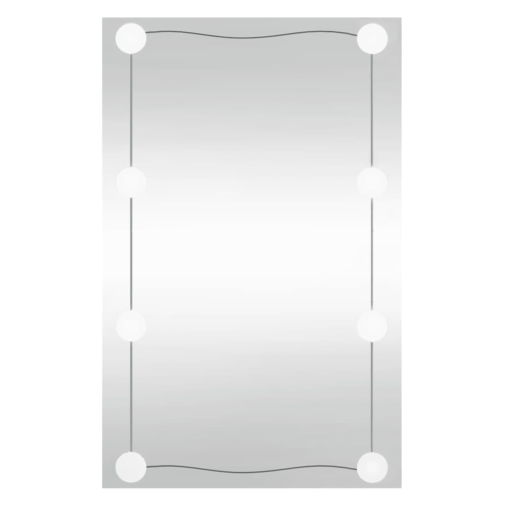 Espejo de pared Vidaxl con LED rectangular 40x60 cm de vidrio