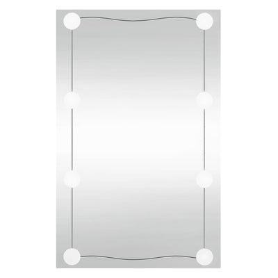 Espejo de pared Vidaxl con LED rectangular 40x60 cm de vidrio
