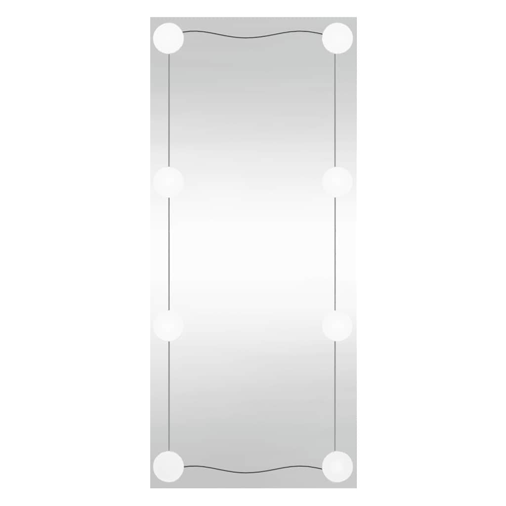 Espejo de pared Vidaxl con LED rectangular 40x80 cm de vidrio