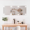 Espejo de pared Vidaxl con LED rectangular 40x100 cm de vidrio