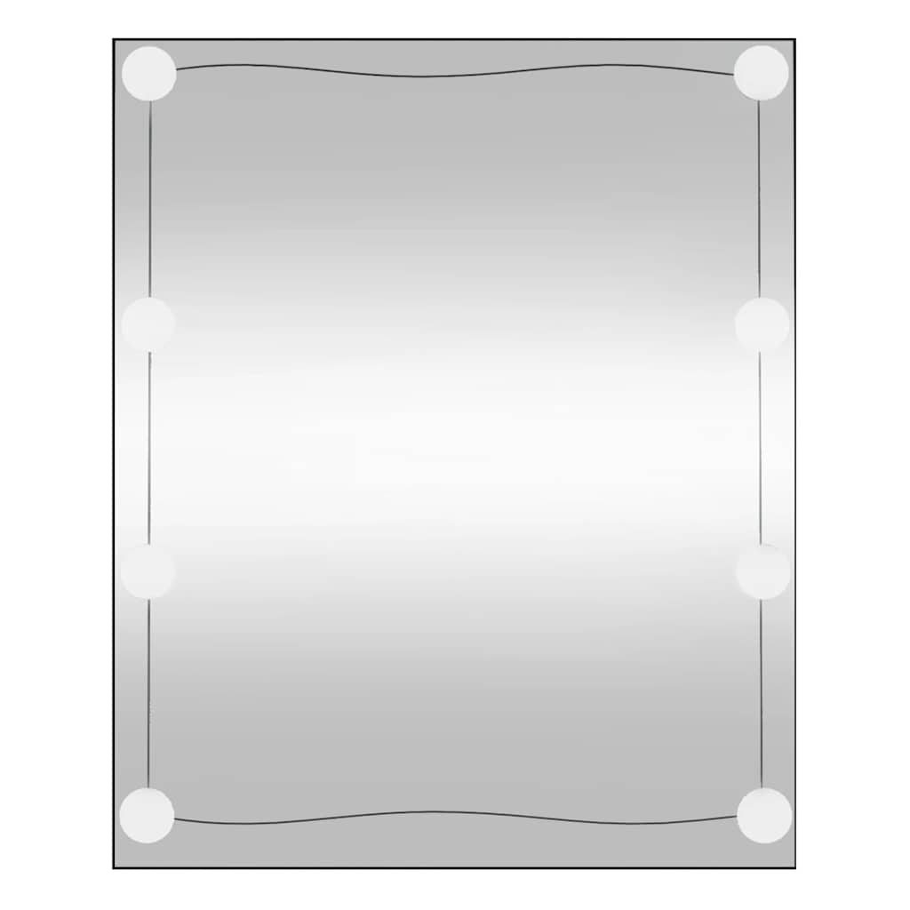 Specchio da parete Vidaxl con LED Rettangolare da 50x60 cm vetro