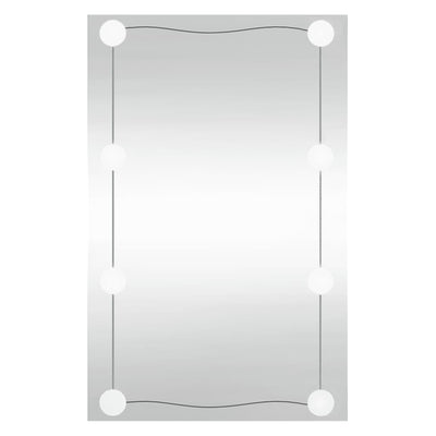 Espejo de pared Vidaxl con LED Rectangular 50x80 cm de vidrio