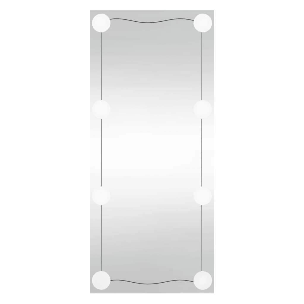 Vidaxl wandspiegel met led's rechthoekig 50x100 cm glas