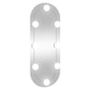 Specchio da parete Vidaxl con LED ovale 20x50 cm vetro