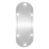 Espejo de pared Vidaxl con LED ovalos de 25x60 cm de vidrio