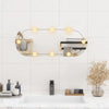 Specchio da parete Vidaxl con LED ovale da 30x70 cm vetro