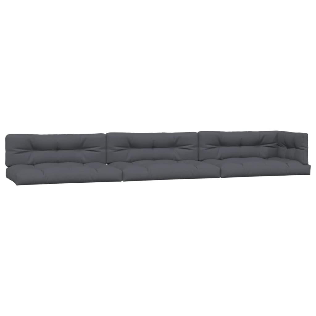 Cuscini di pallet Vidaxl 7 ST tessuto antracite -colorato