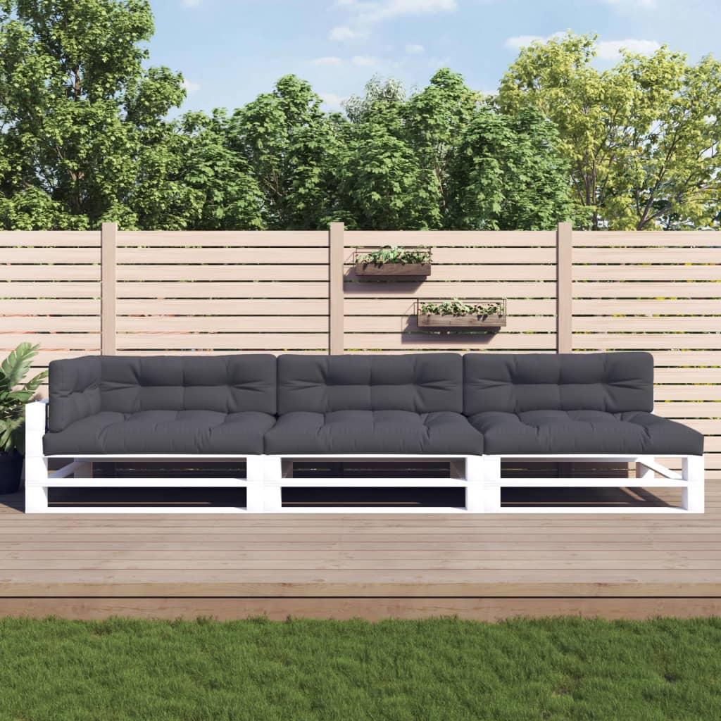 Cuscini di pallet Vidaxl 7 ST tessuto antracite -colorato