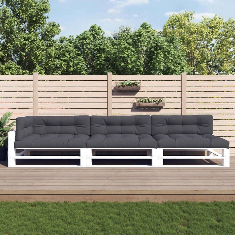 Cuscini di pallet Vidaxl 7 ST tessuto antracite -colorato