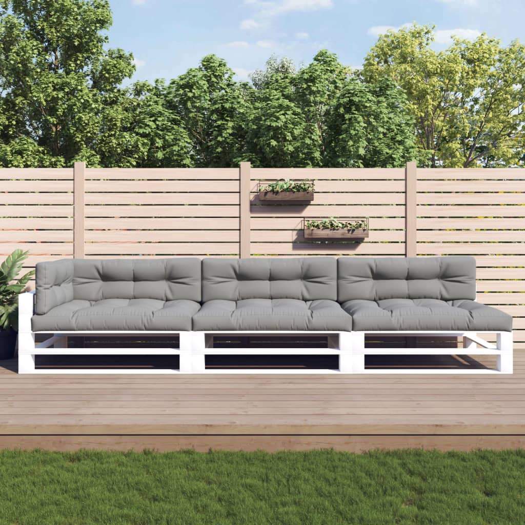 Vidaxl Pallet Cushions 7 St Fabric Grey