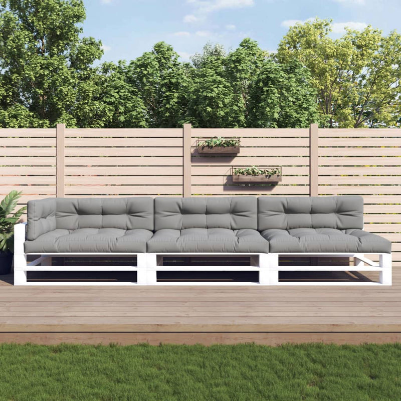 Vidaxl Pallet Cushions 7 St Fabric Grey