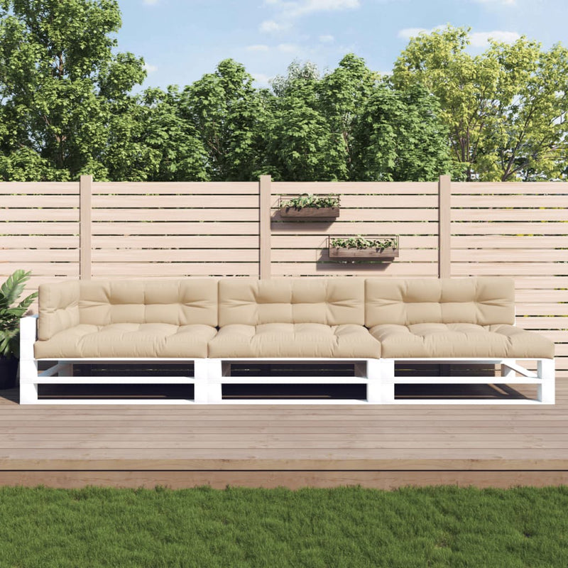 Vidaxl Pallet Cushions 7 St Fabric Beige
