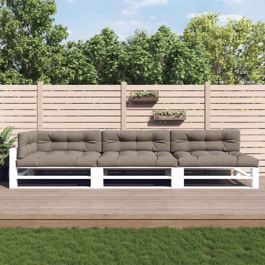 Vidaxl Pallet Cushions 7 St Fabric Taupe