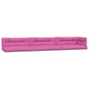 Cojines de paleta Vidaxl 7 st de tela rosa