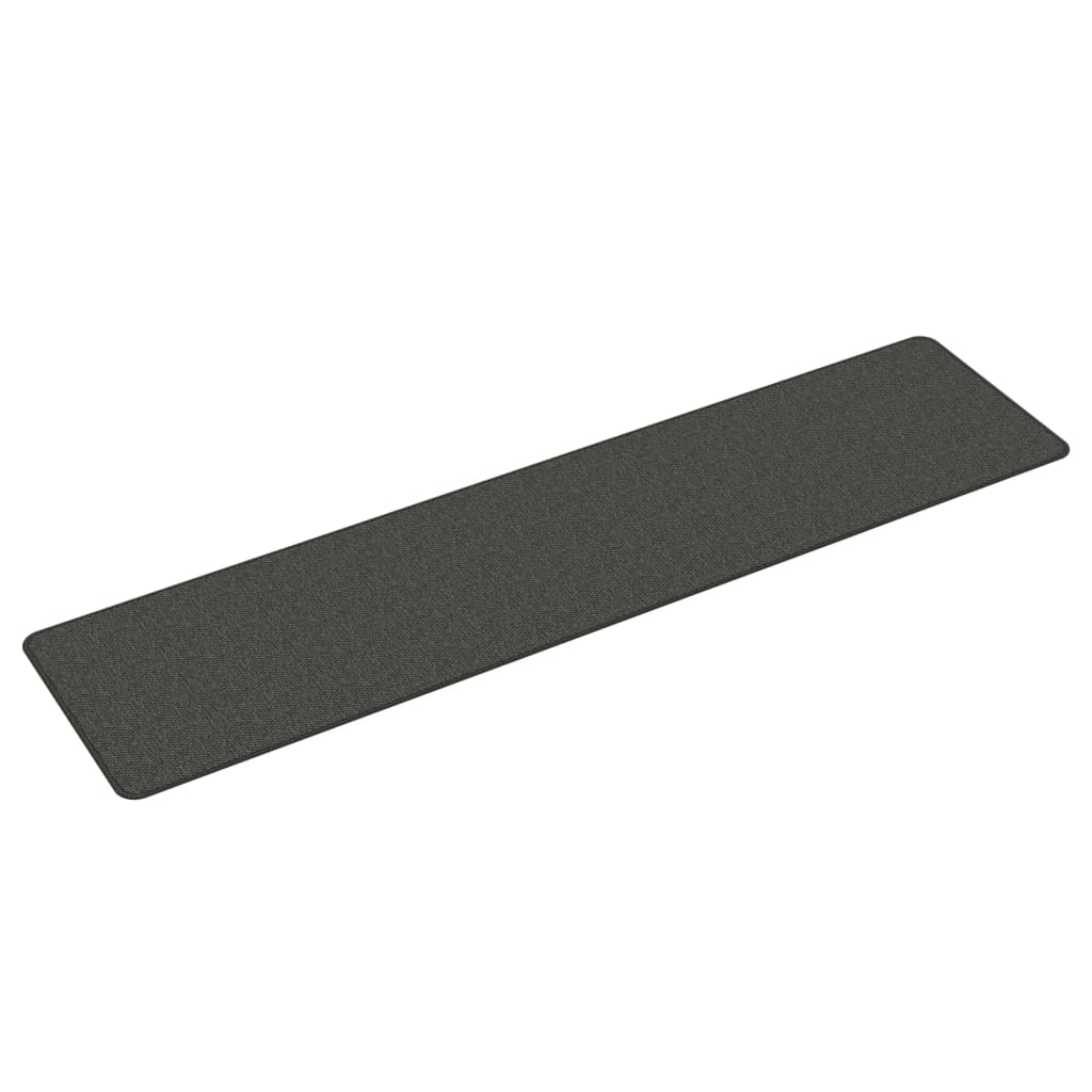 Runner de alfombra Vidaxl 50x200 cm-aspecto de aspecto antracita