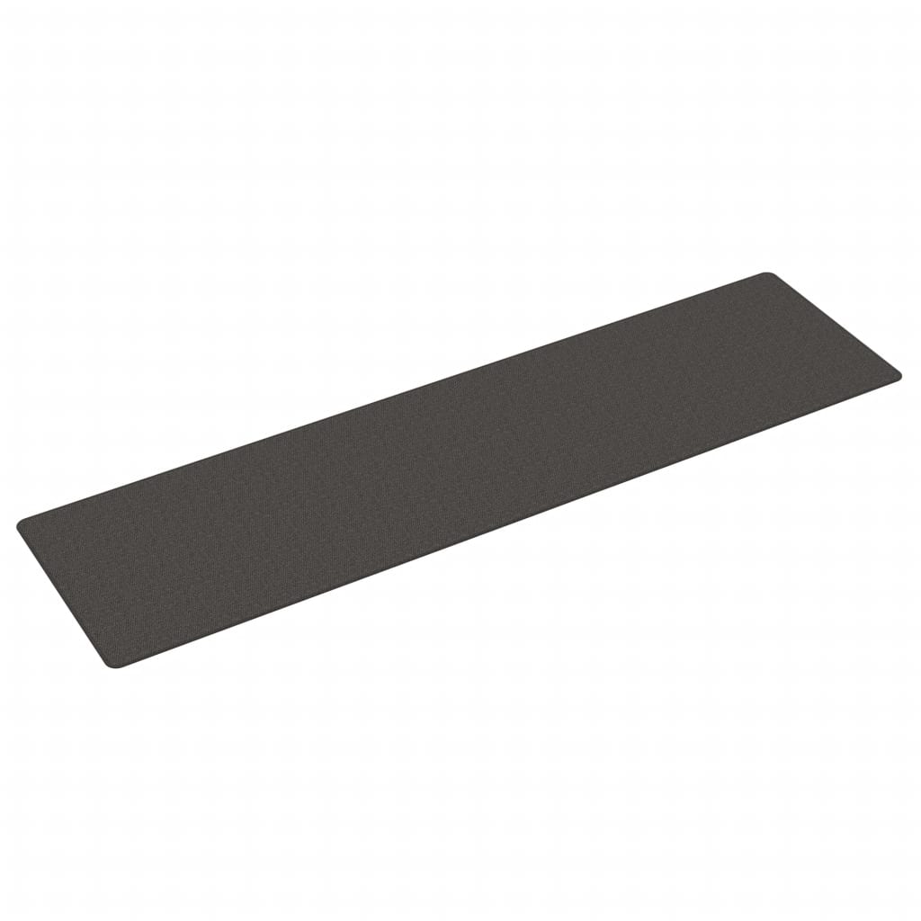 Runner de alfombra Vidaxl 80x300 cm-mira de color antracita