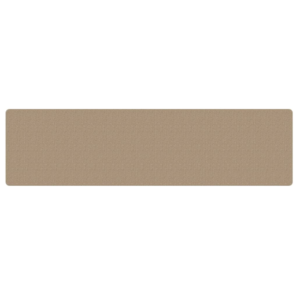 Vidaxl Carpet Runner 80x300 cm Sisal Look de color arena