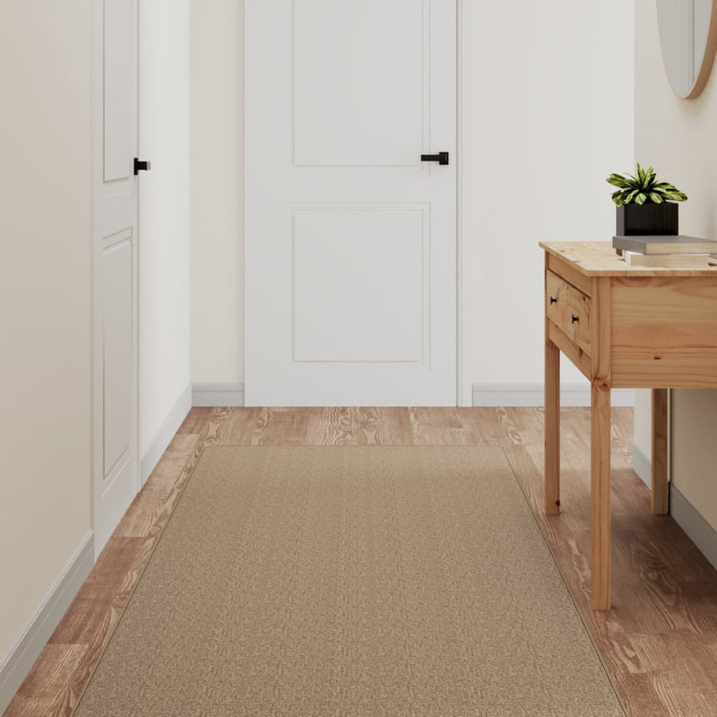 Vidaxl Carpet Runner 80x300 cm Sisal Look de color arena