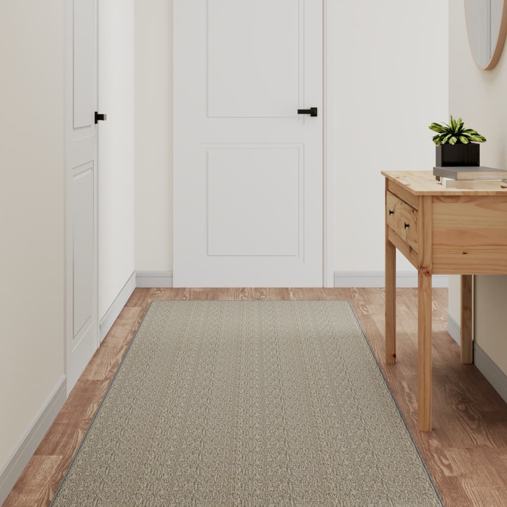 Vidaxl Carpet Runner da 80x400 cm Sisal Look Silver Coloted