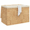 Cesta de lavandería Vidaxl con 3 compartimentos 75x42.5x52 cm Waterhyacint