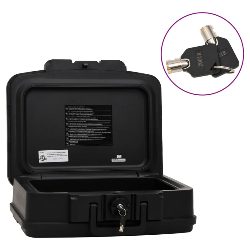 Vidaxl Safe 44x37x16.5 cm nero