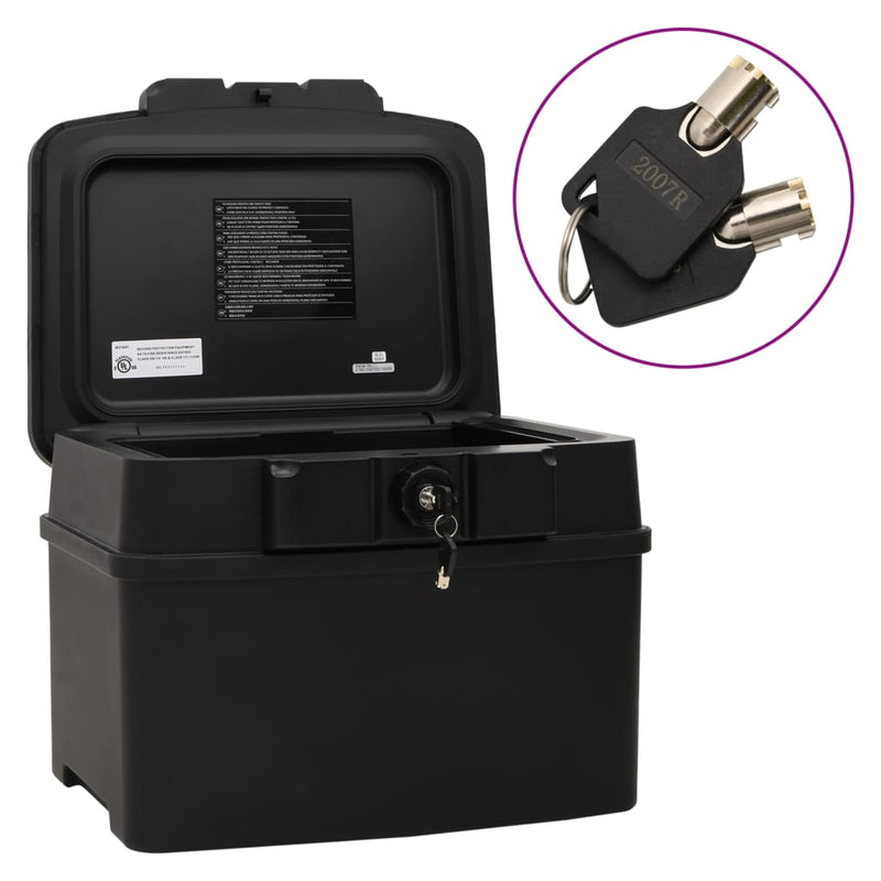 Vidaxl Safe 44x37x34 cm nero