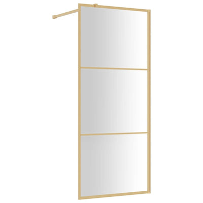 Vidaxl Walk-in Walk-In Wall trasparente 80x195 cm ESG-Glas Oro colorato