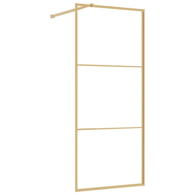 Vidaxl Walk-in Walk-In Wall trasparente 80x195 cm ESG-Glas Oro colorato