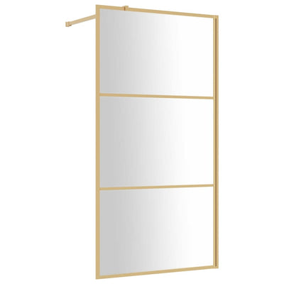 Vidaxl Walk-in Walk-In Wall trasparente 115x195 cm ESG Glass Gold Coloted