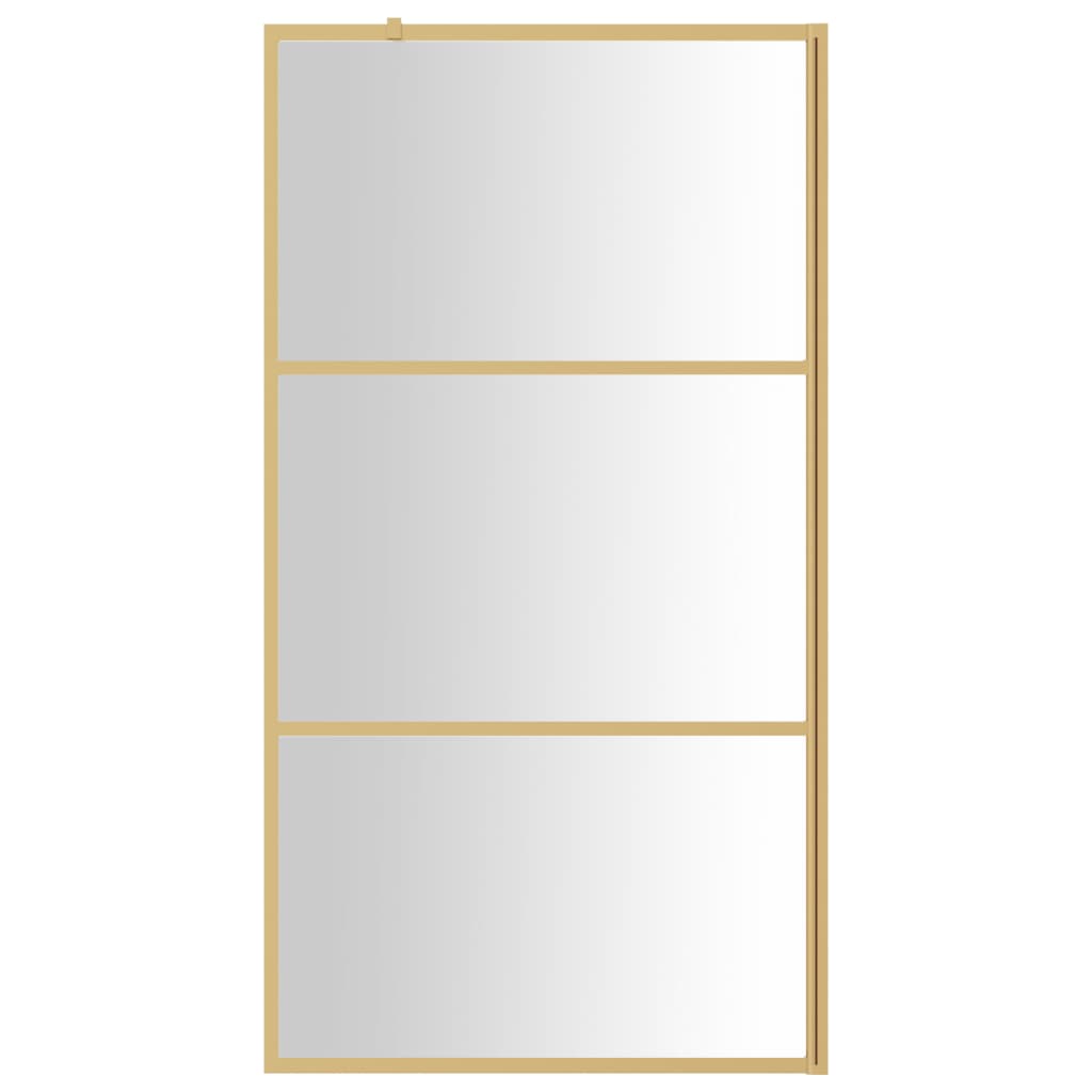 Vidaxl Walk-in Walk-In Wall trasparente 115x195 cm ESG Glass Gold Coloted