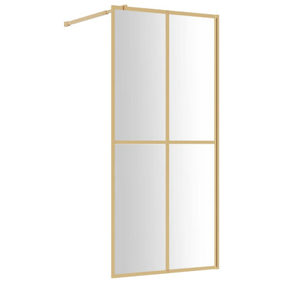 Vidaxl Walk-in Walk-In Wall trasparente 80x195 cm ESG-Glas Oro colorato
