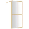 Vidaxl Walk-in Walk-In Wall trasparente 90x195 cm ESG Glass Gold Coloded