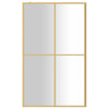 Vidaxl Walk-In Show-In Wall trasparente 118x195 cm ESG-Glas Oro colorato