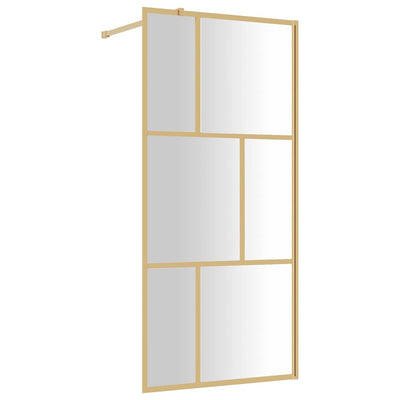 Vidaxl Walk-in Walk-In Wall trasparente 80x195 cm ESG-Glas Oro colorato
