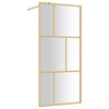 Vidaxl Walk-in Walk-In Wall trasparente 90x195 cm ESG Glass Gold Coloded