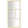 Vidaxl Walk-in Walk-In Wall trasparente 90x195 cm ESG Glass Gold Coloded