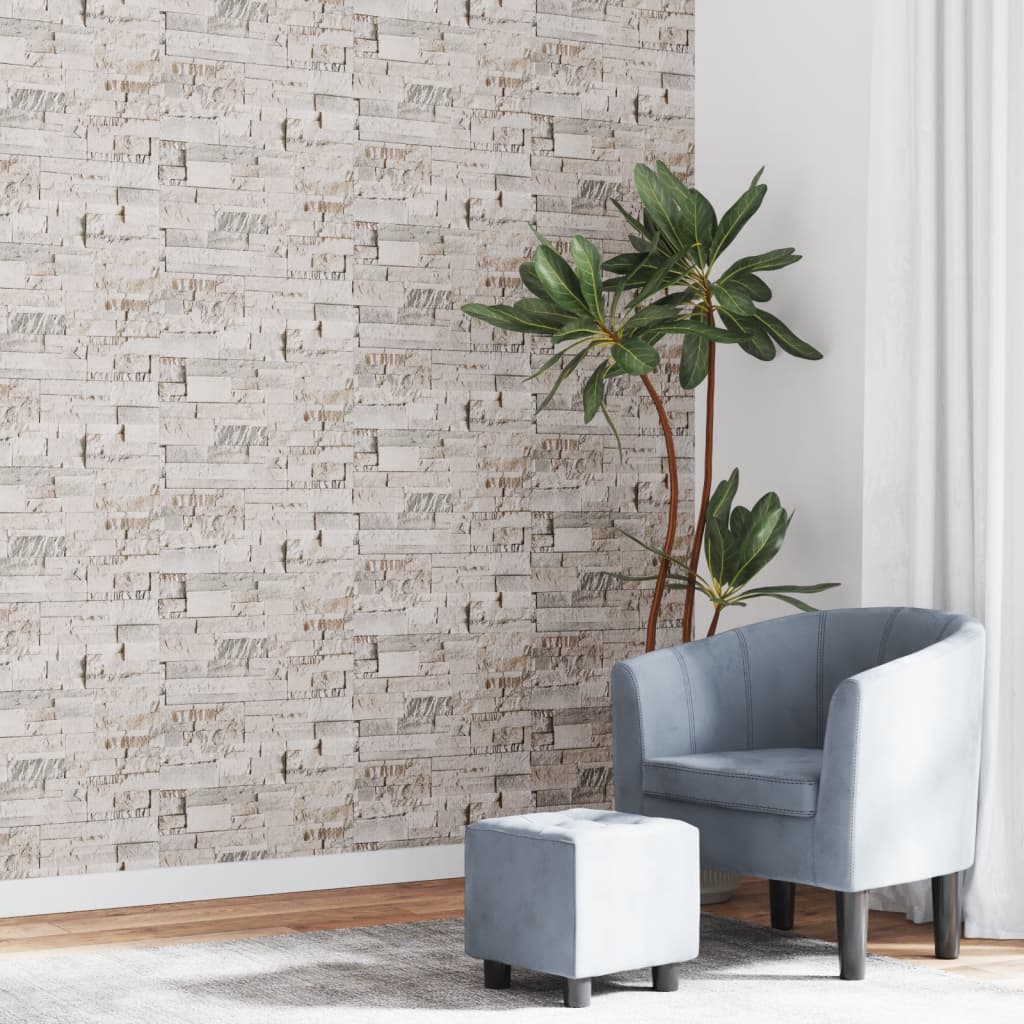 Wallpaper Vidaxl Fore's Wallpaper 3D con pietra 10x0,53 m color crema