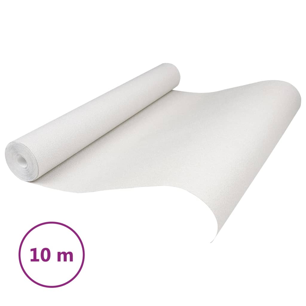 Vidaxl Fore's Wallpaper 3D semplice 10x0,53 m bianco