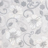 Vidaxl Fore's Wallpaper 3D Pattern Flower 10x0,53 m Grigio