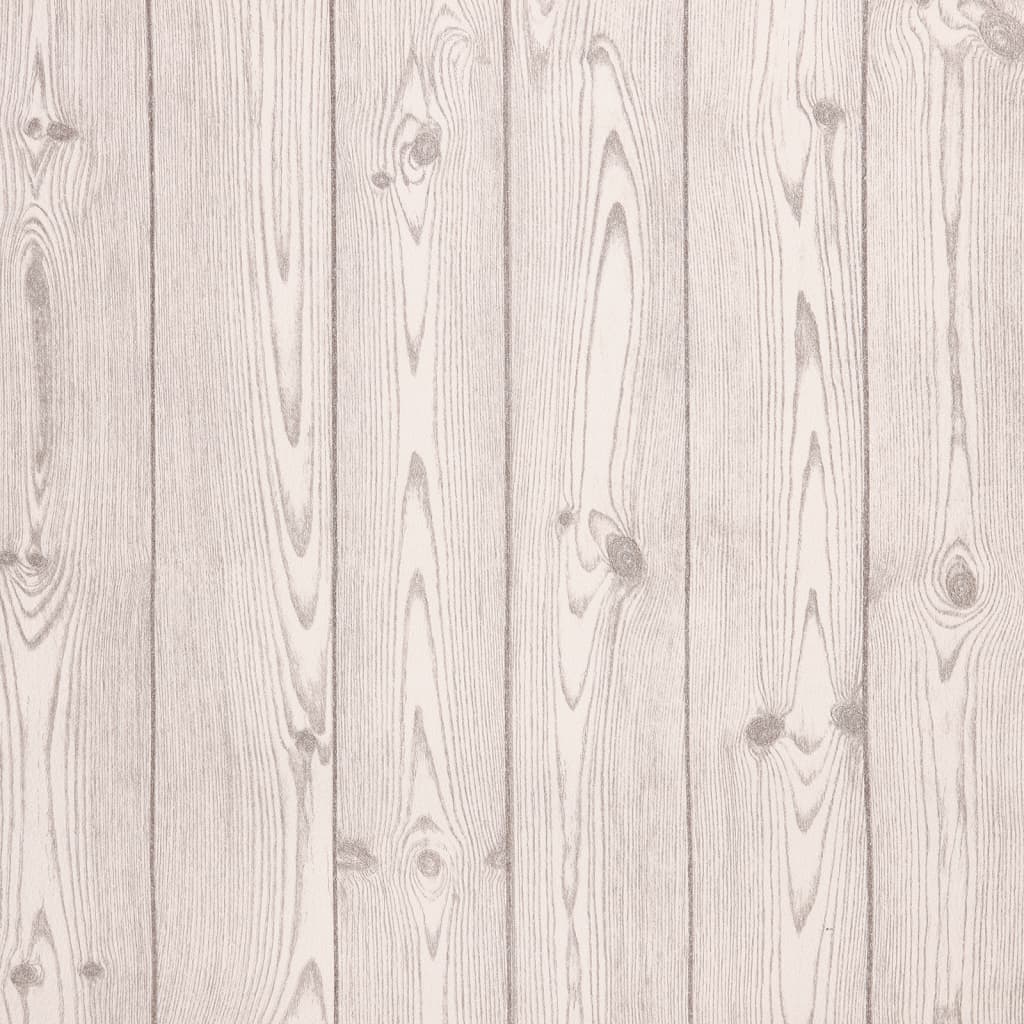 Vidaxl Fore's Wallpaper 3D Houtsnven 10x0.53 m Grigio
