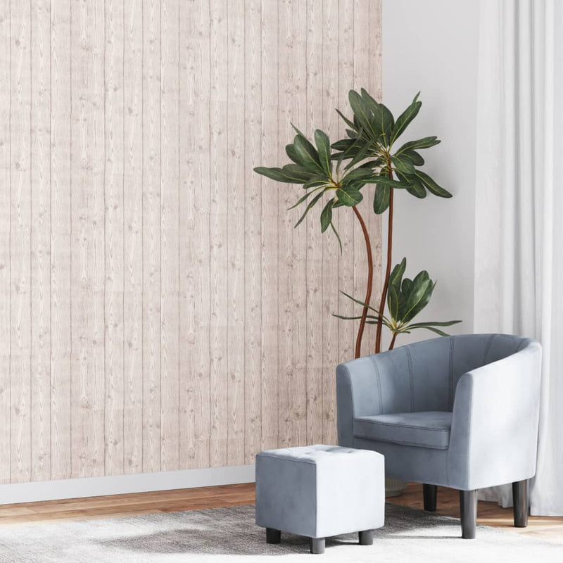 Vidaxl Fore Wallpaper 3d Houtsnven 10x0.53 m gris