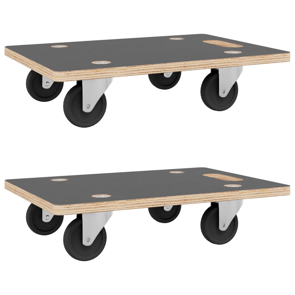 Vidaxl Furniture Pogs 2 St Rectangular 250 kg 80x55x11.5 cm