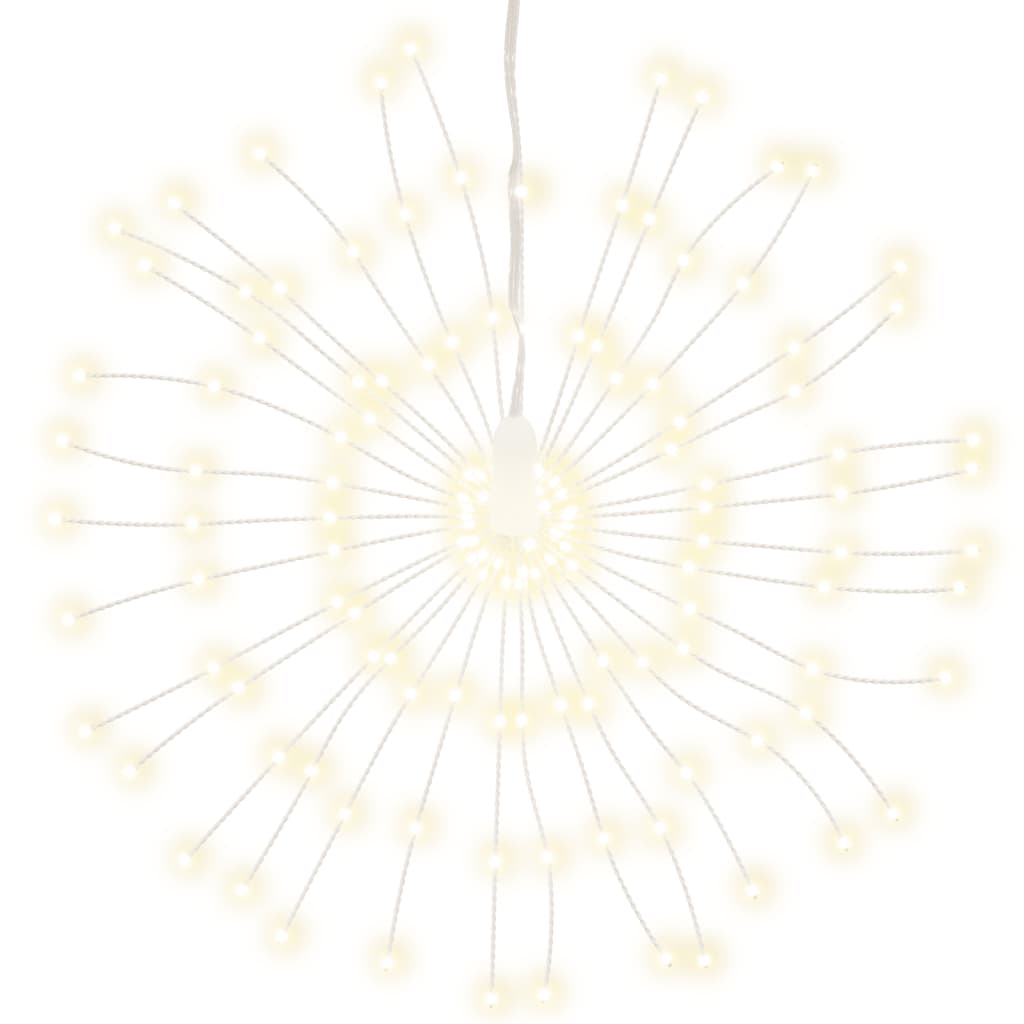 Vidaxl Lighting Christmas Fireworks 2 St 140 LED bianchi caldi 17 cm