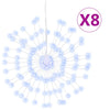 Vidaxl Lighting Christmas Fireworks 8 ST 140 Cold -Wite LED 17 cm
