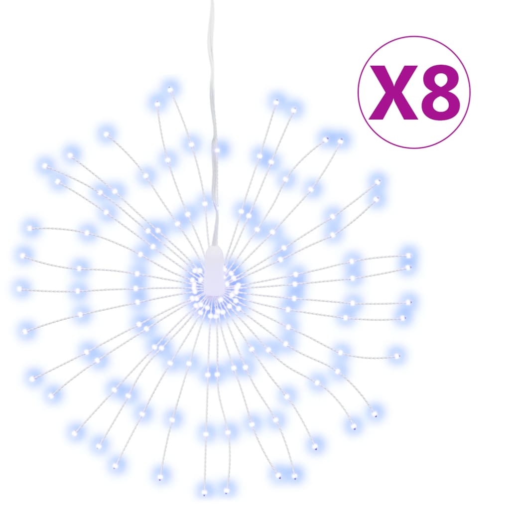 Vidaxl Lighting Christmas Fireworks 8 ST 140 Cold -Wite LED 17 cm
