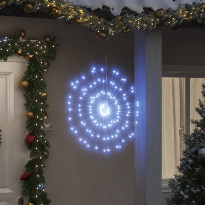 Vidaxl Fireworks de iluminación navideña 8 ST 140 LED en blanco frío 17 cm