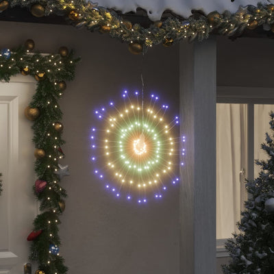 Vidaxl Fireworks de iluminación navideña 2 ST 140 LED multiColeados de 17 cm