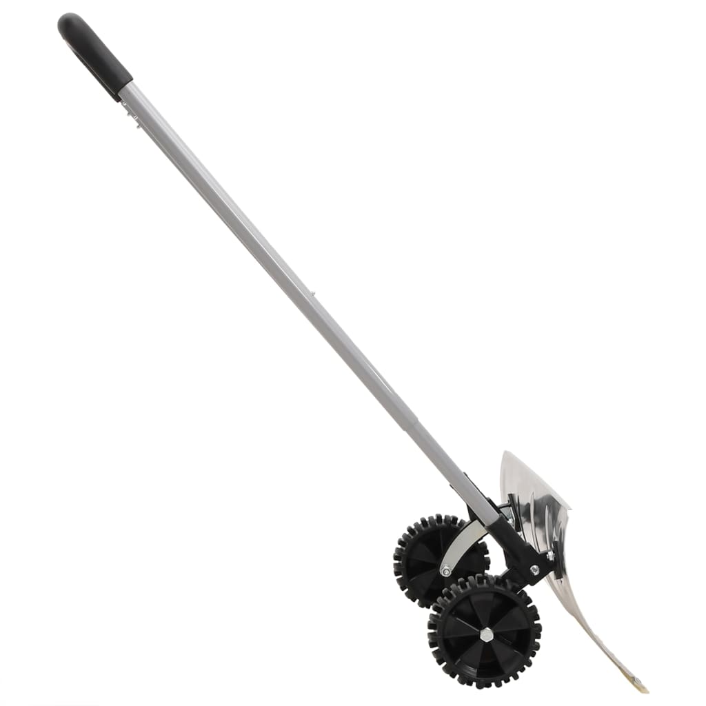 Cucharada de nieve de Vidaxl con mango extensible de 61 cm de plata de acero hojas