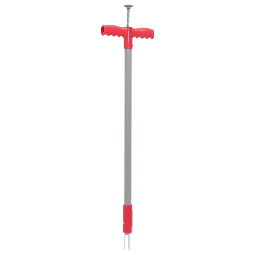 Vidaxl Weed Plug 93,5 cm in polvere in acciaio rivestito e grigio
