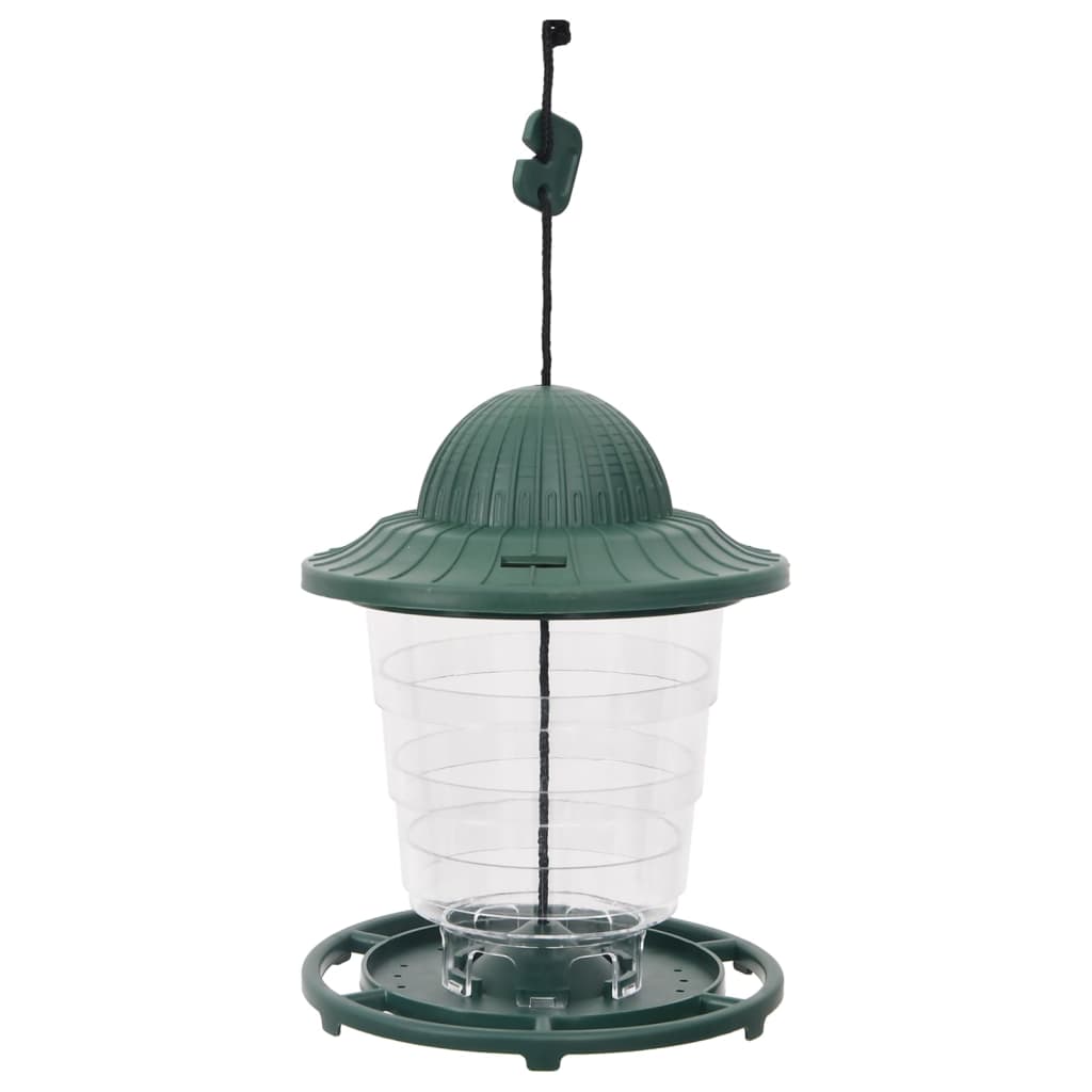 Vidaxl Bird Feeds 3 PCS 13x13x17 cm de color verde oscuro